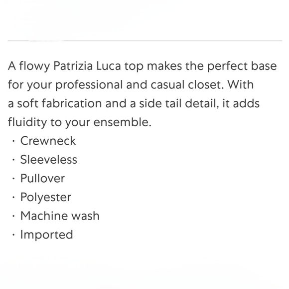 PATRICIA LUCA SIDE TAIL RUCHED TOP - Picture 4 of 4